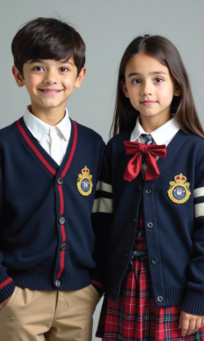 Kids School Winter Uniform Blue
