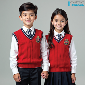 Kids School winter Uniform Red