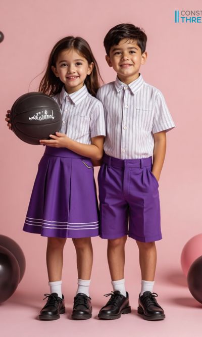 School Kids Uniform White
